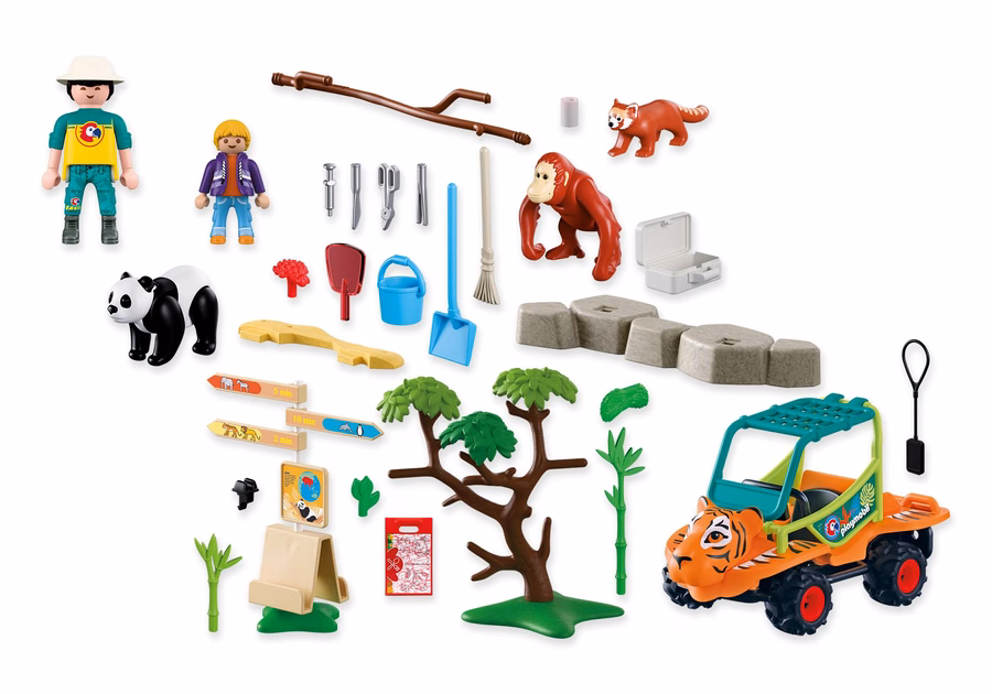 Zoo : Gardien de zoo avec véhicule