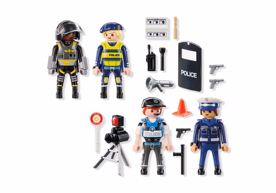 Ensemble de figurines de police