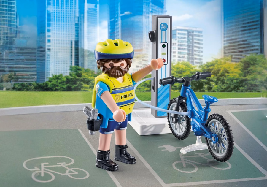 Patrouille de police à vélo