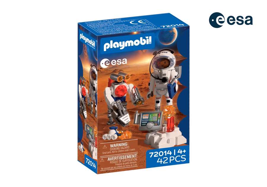 ESA : Un astronaute avec un robot