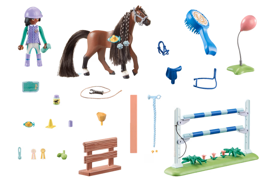 Arène de saut avec Zoé et Blaze