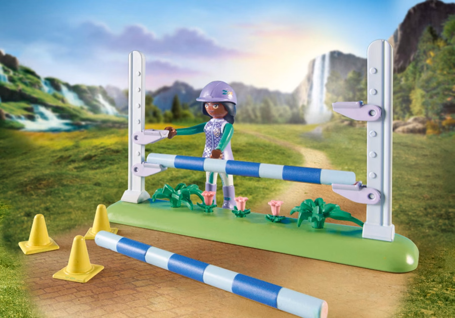 Arène de saut avec Zoé et Blaze
