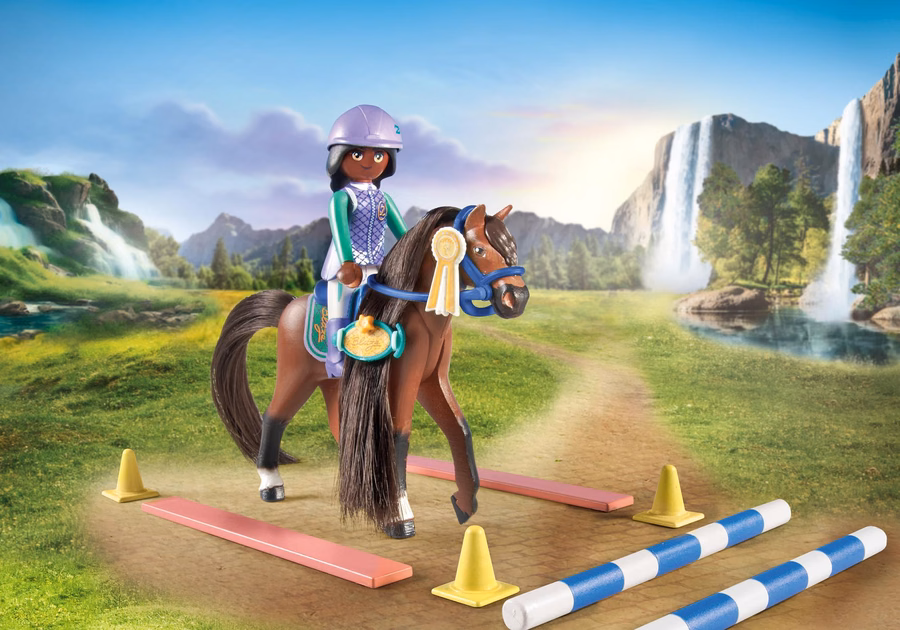 Arène de saut avec Zoé et Blaze
