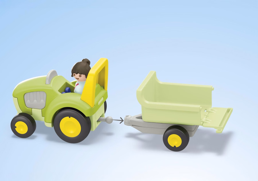 JUNIOR : Aventure à la ferme avec tracteur, remorque et amis les animaux