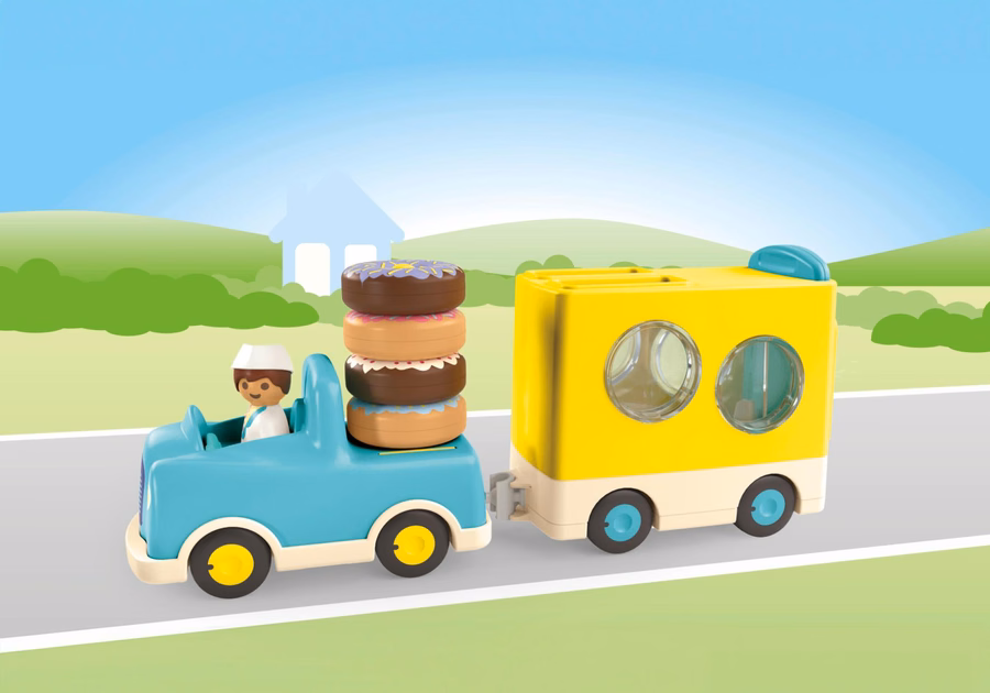 JUNIOR : Camion à beignets fou avec fonction d'empilage et de tri