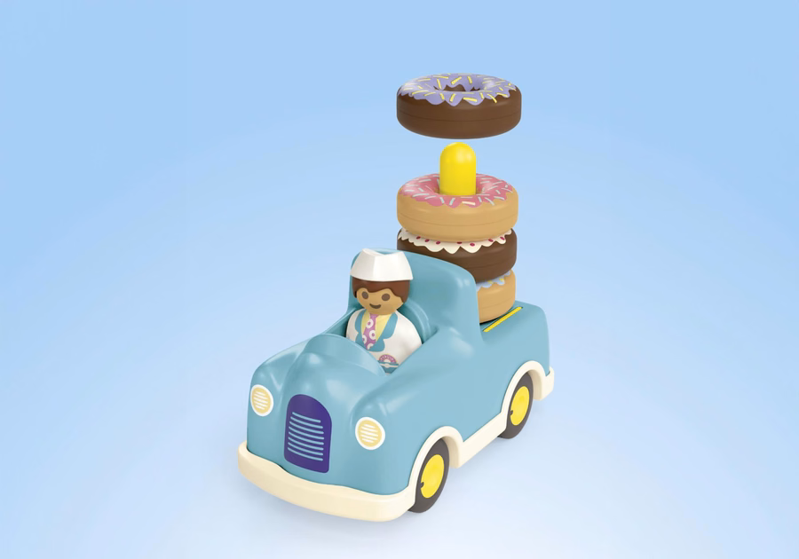 JUNIOR : Camion à beignets fou avec fonction d'empilage et de tri