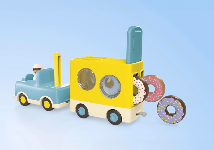 JUNIOR : Camion à beignets fou avec fonction d'empilage et de tri