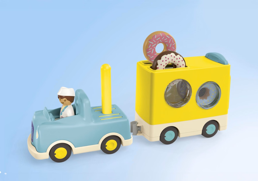 JUNIOR : Camion à beignets fou avec fonction d'empilage et de tri
