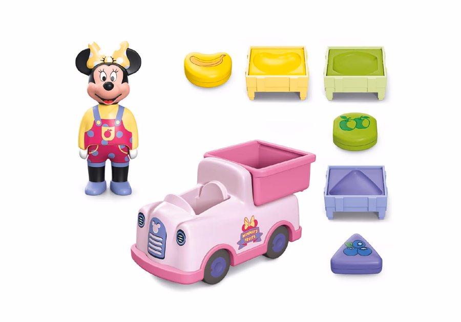 JUNIOR & Disney : Le camion de tri de fruits par couleur de Minnie Mouse