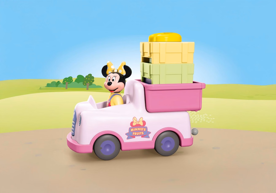 JUNIOR & Disney : Le camion de tri de fruits par couleur de Minnie Mouse
