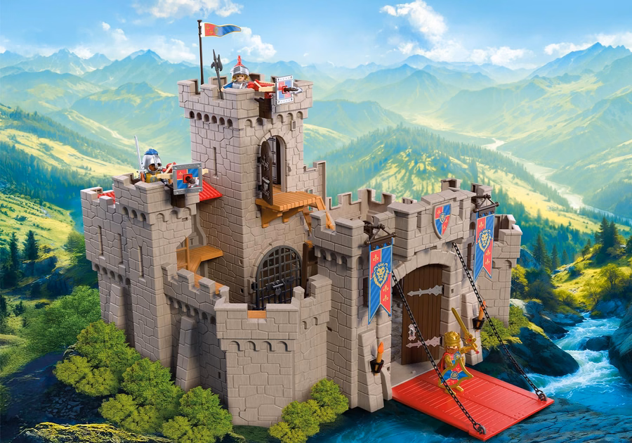 Grand château des chevaliers lions