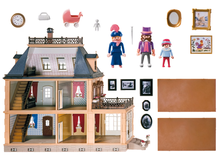 Grande maison de poupée victorienne