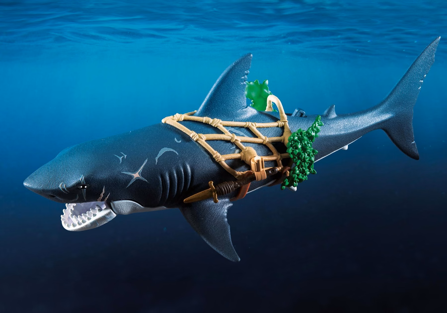 Requin géant avec pirate