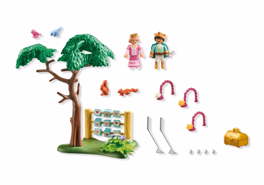 Jardin avec jeux royaux