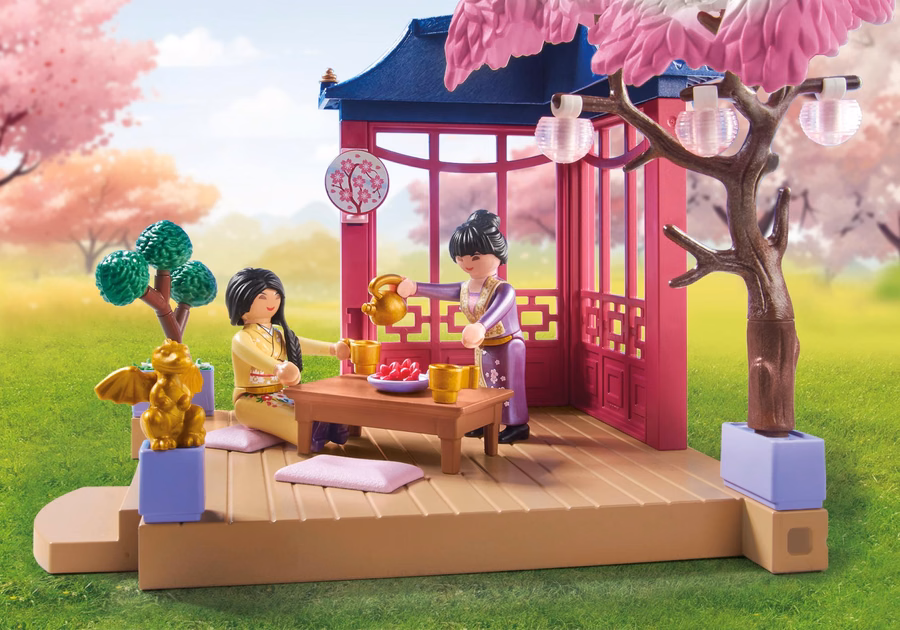 Jardin asiatique avec panda
