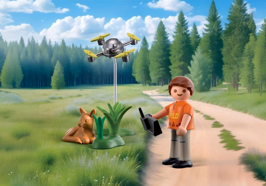 Sauvetage d'un faon par drone