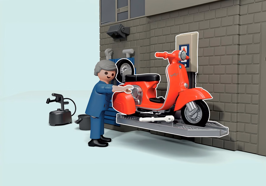 Garage Vespa des années 60