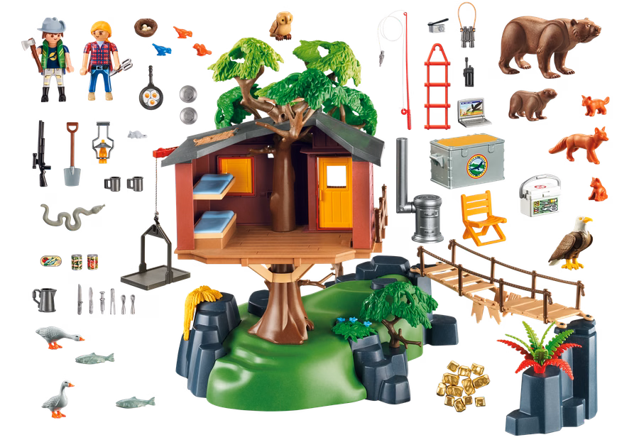 La cabane dans les arbres de l'aventure